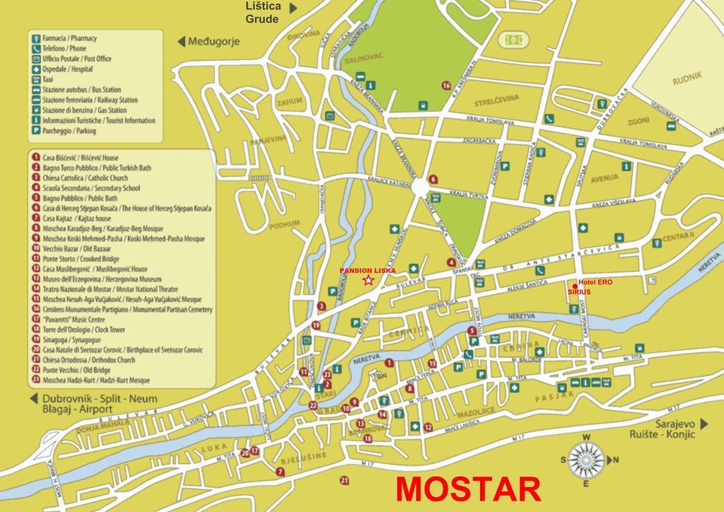 Guesthouse Liska Мостар Екстериор снимка